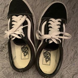 Black vans size 8